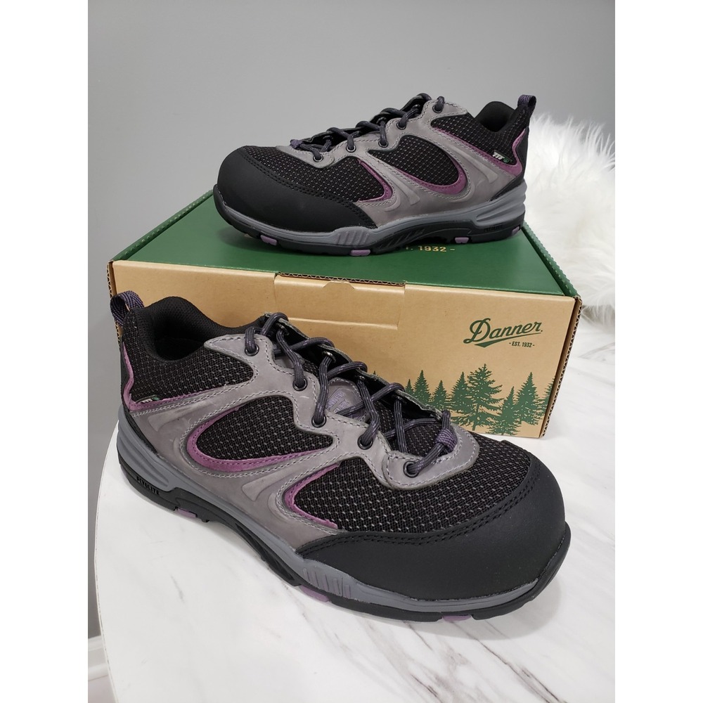 NEW Women's DANNER Boot Springfield Low Grey and Purple Size 9 WORK SHOES
